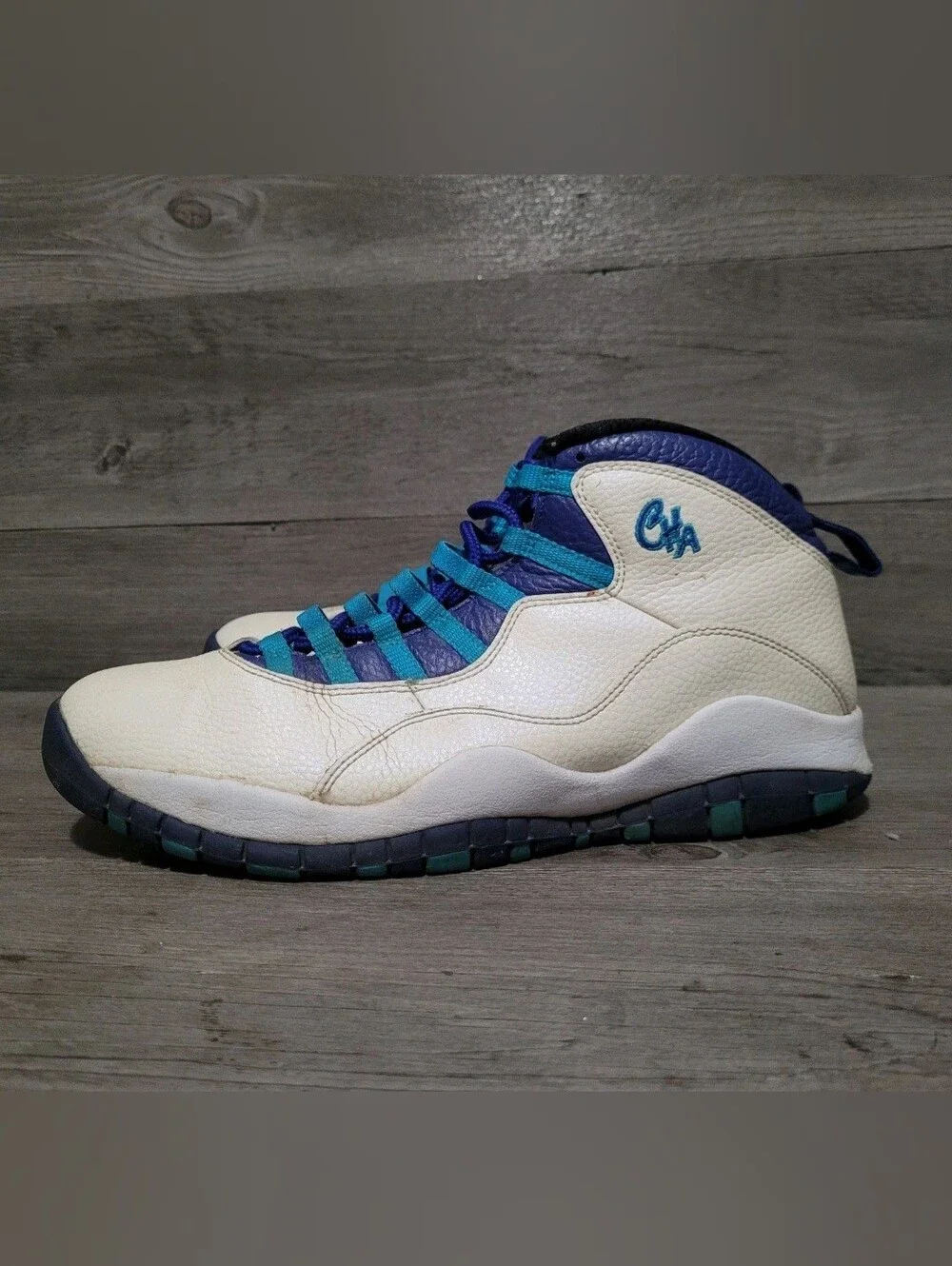 air jordan 10 retro mens size 11 charlotte hornets 310805-107
